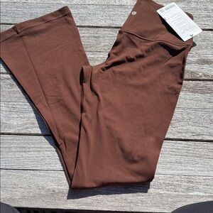 Lululemon Align High-Rise Mini-Flare Pant 
Lava Cake brown size 10 NWT
